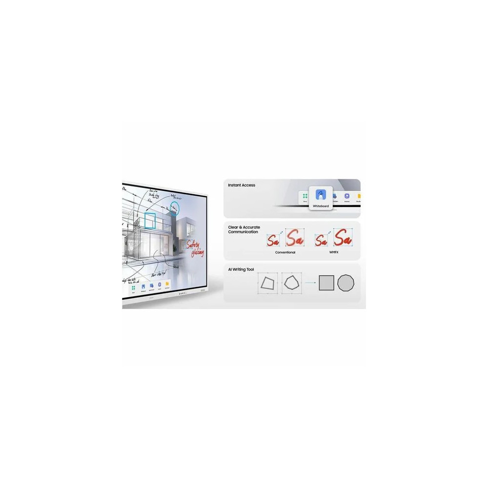 Samsung LH75WMFWLGCXXY (WMFX) FLIP PRO INTERACTIVE DISPLAY, 75" UHD, 450NITS, HDMI(2),LAN/WIFI, 12H/7D,3Y - Image 10