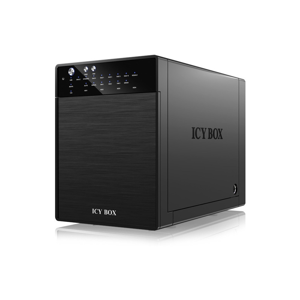 ICY BOX HDDICYRD3640SU3 External 4 bay RAID System for 3.5" SATA I / II / III hard disks with USB 3.0 and eSATA (IB-RD3640SU3) - Image 1