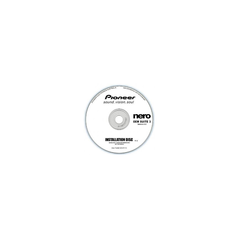 Pioneer IDDVR110 Software Nero Suite 3 OEM Version 6.6 - Play Edit Burn & Share Blu-ray & 3D contents - PowerDVD10 InstantBurn5.0 Power2Go8.0 PowerProducer5.5 - Image 1