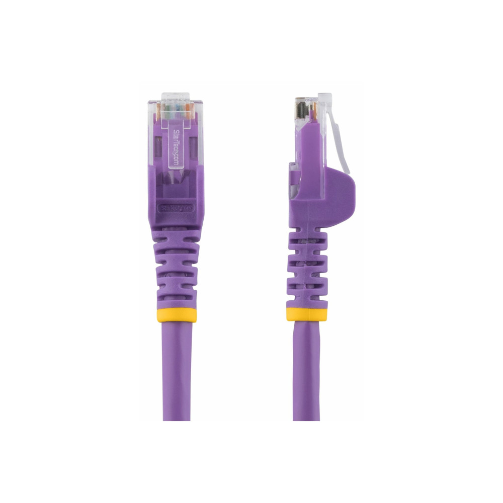 StarTech N6PATC150CMPL 1.5M CAT6 CABLE, RJ45 PATCH CORD, SNAGLESS, 650MHz 100W, PURPLE, LTW - Image 1