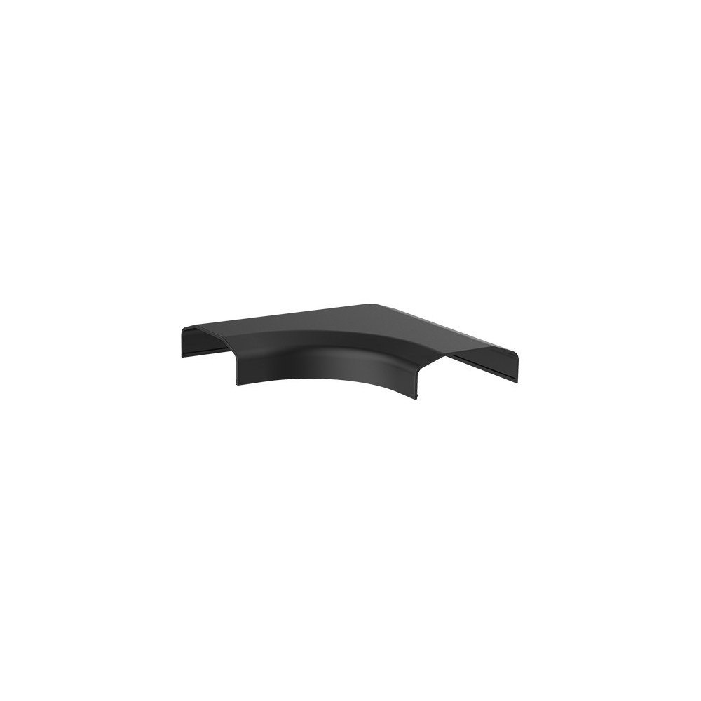 Brateck CC07-J2-B Plastic Cable Cover Joint L Shape Material:ABS Dimensions 127x127x21.5mm - Black - Image 1