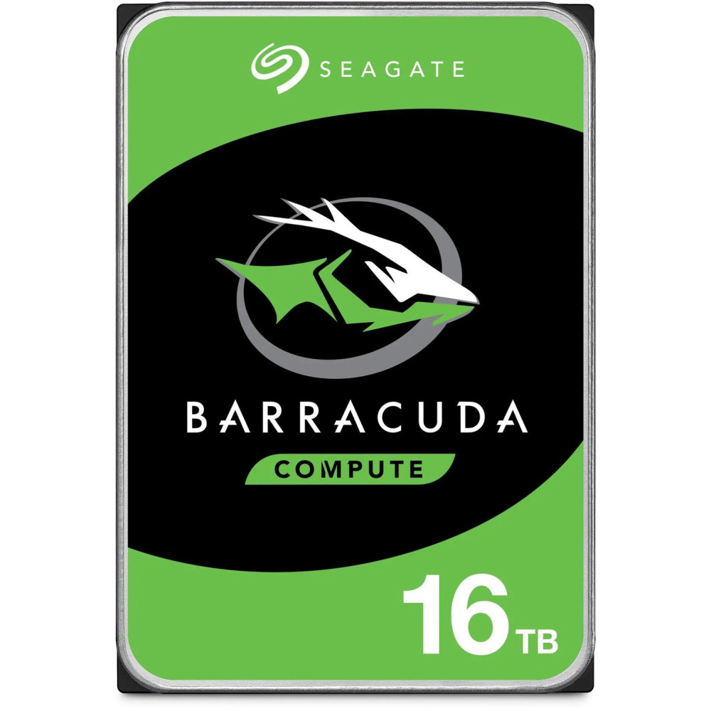 Seagate ST16000DM001 16TB 3.5' Barracuda, SATA 6Gb/s, CMR, 7200RPM, 512MB Cache, 512e, HDD, 2 Years Warranty - Image 1