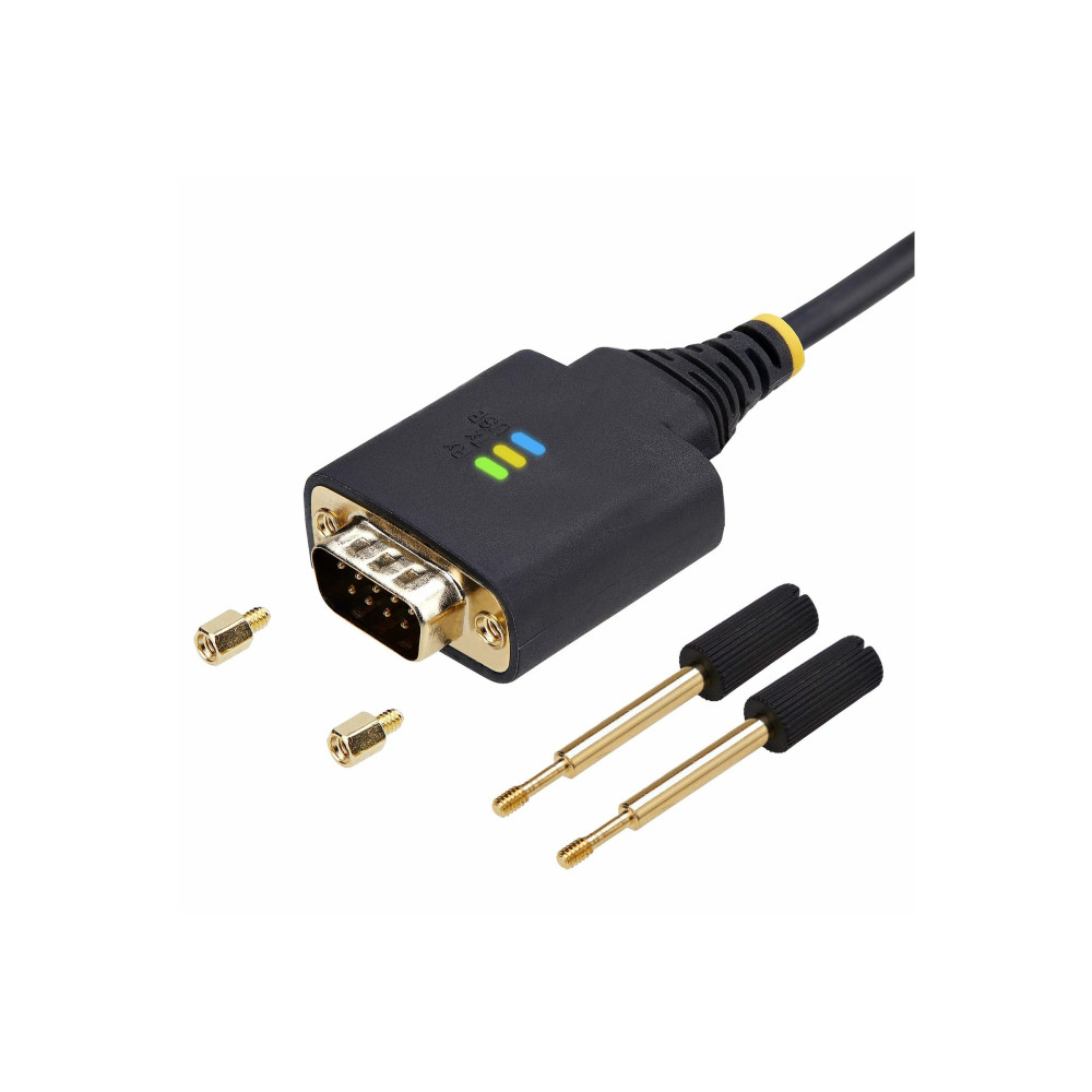 StarTech 1P6FFC-USB-SERIAL 6.6FT (2M) USB TO SERIAL ADAPTER CABLE, COM RETENTION, INTERCHANGEABLE SCREWS - Image 4