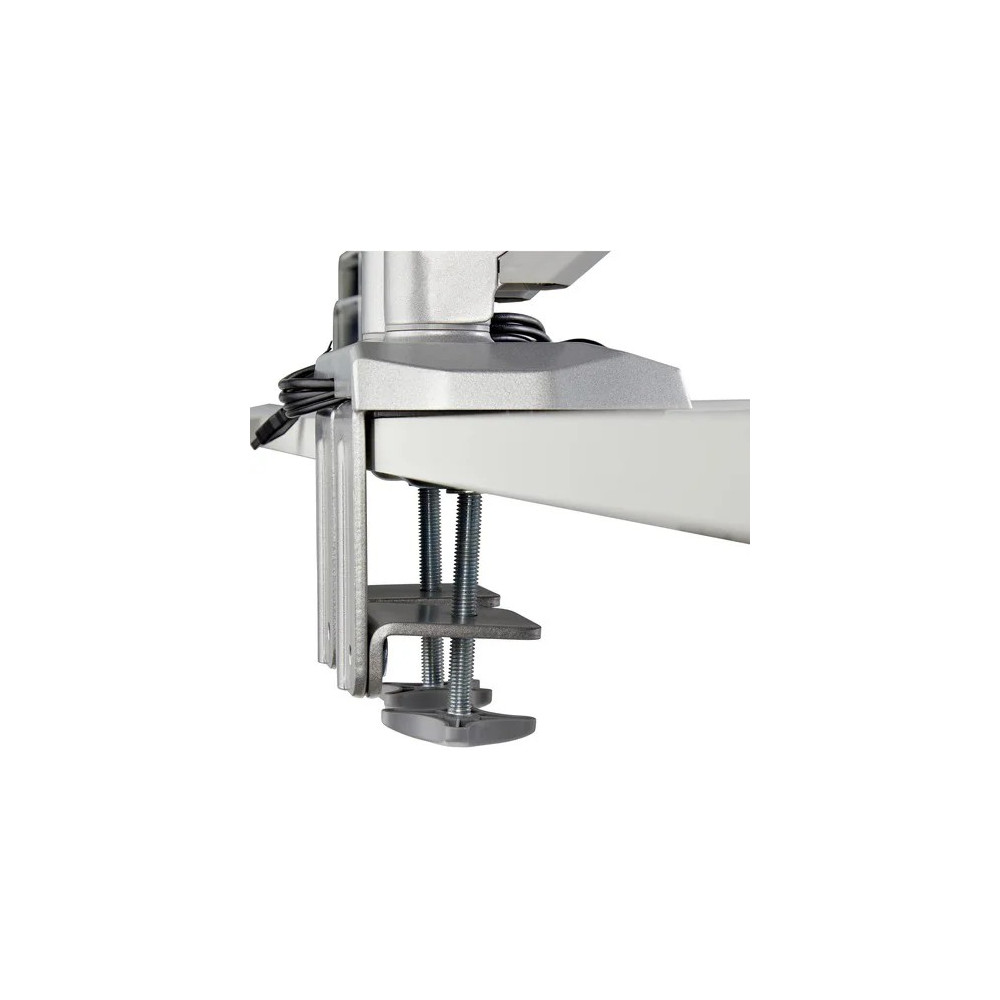 StarTech ARMSLIMDUOS Desk Mount Dual Monitor Arm with USB & 3.5mm Audio, Desk Clamp Ergonomic VESA Mount for up to 32" (17.6lb/8kg) Displays - Height Adjustable - 2 Display(s) Supported - 38.1 cm to 81.3 cm (32") Screen Support - 15.97 kg Load C - Image 7