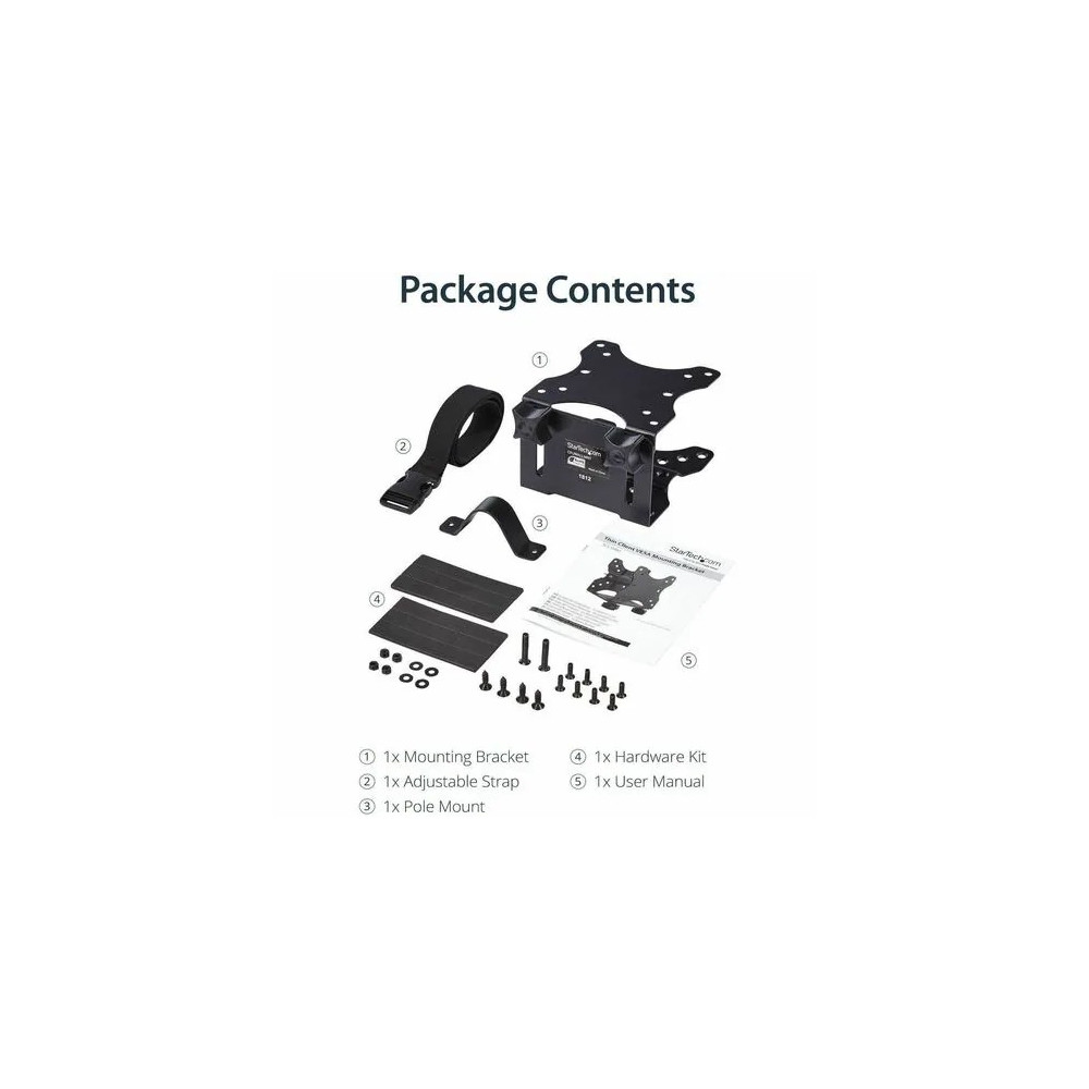 StarTech ACCSMNT THIN CLIENT MOUNT-VESA MOUNTING BRACKET-MAC MINI MONITOR MOUNT 5YR - Image 9