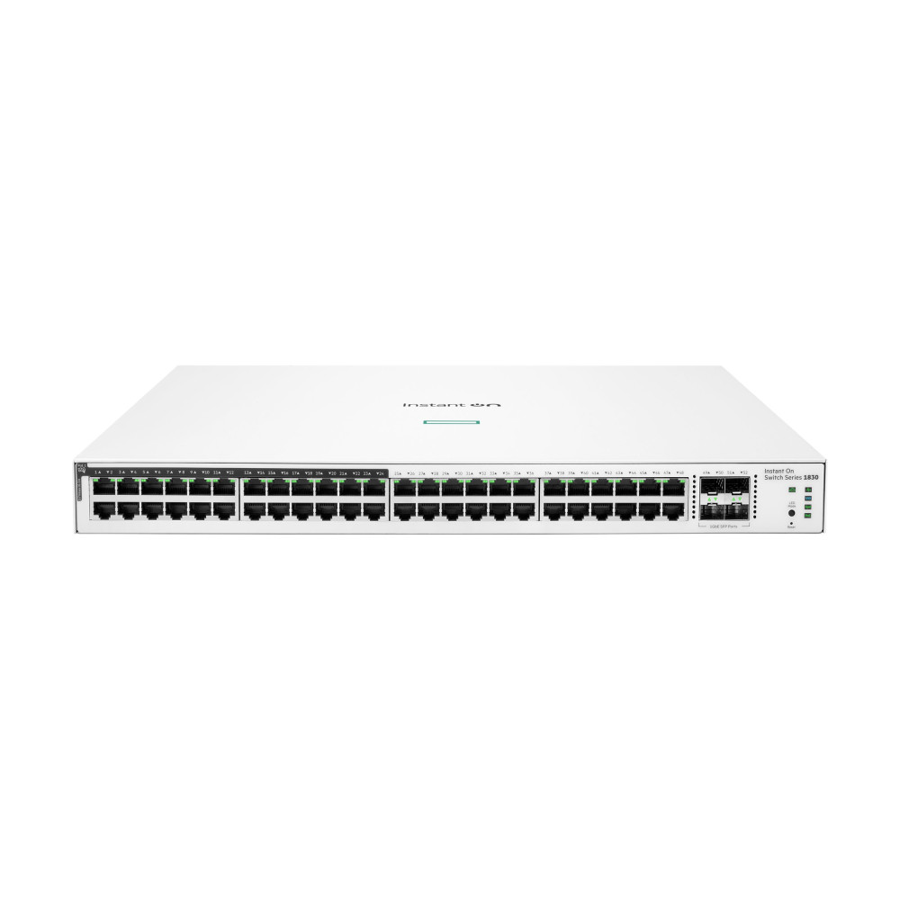 HPE JL815A INSTANT ON 1830 48G (24P CLASS4 POE) 4SFP 370W SWITCH - Image 1