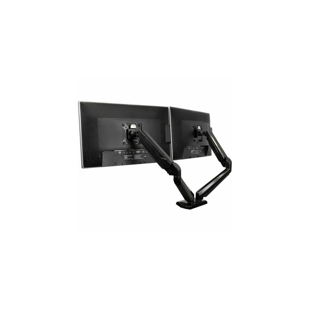 StarTech ARMSLIMDUO Dual Monitor Arm, USB Hub and Audio Ports in Base, Monitors up to 32" (17.6lb/8kg), VESA Monitor Stand Desk Mount - Increase productivity by mounting two monitors up to 32" , with full-motion articulation - Dual-Monitor Arm - - Image 9