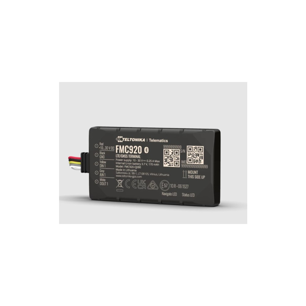Teltonika FMC9202MCO01 Most Popular Compact 4G LTE Cat 1 Model for Basic Tracking - Reliable 4G (LTE Cat 1) connection with fallback to 2G (GSM) network - Image 1