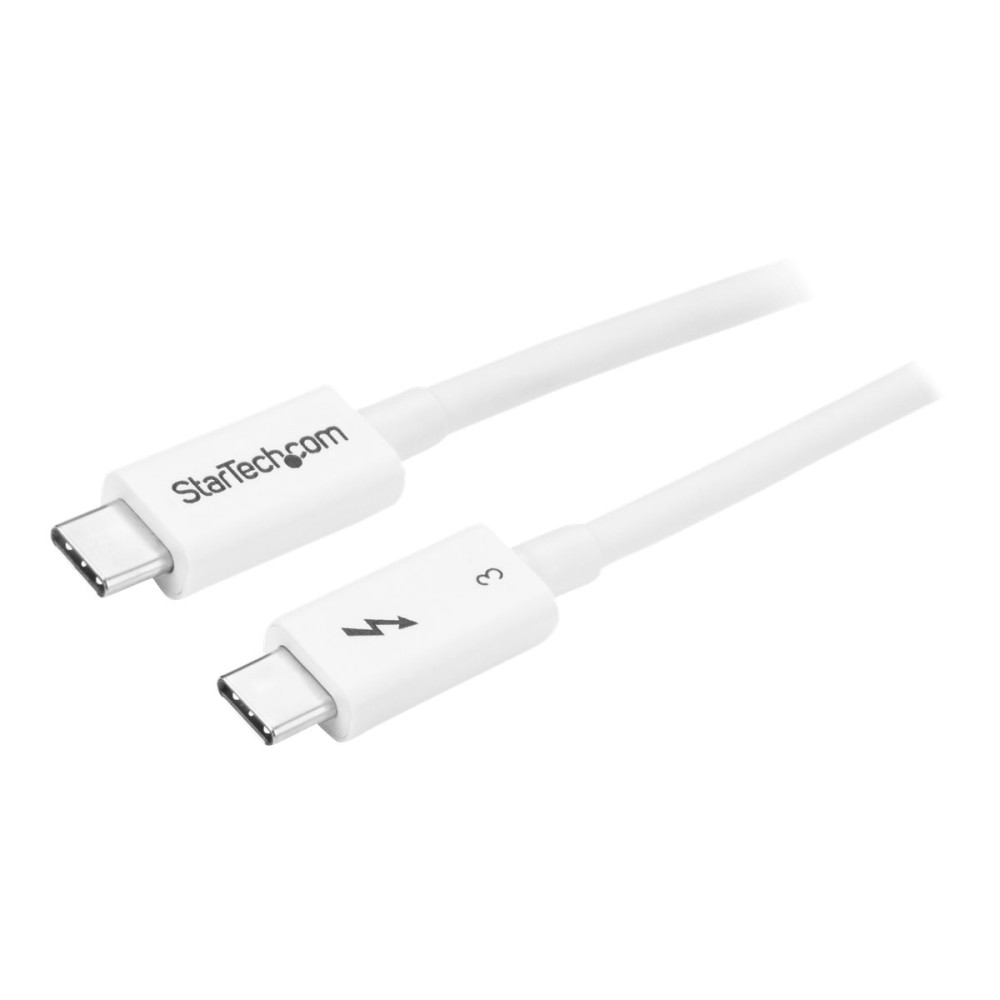 StarTech TBLT34MM50CW 0.5M T/BOLT3 CABLE, 40GBPS, 100W PD, WHITE, 2YR - Image 8