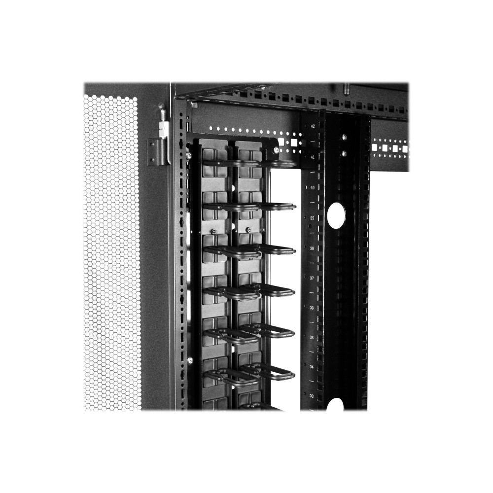 StarTech CMVER40UD VERTICAL CABLE ORGANIZER WITH D-RING HOOKS - 0U - 6 FT. 2YR - Image 2