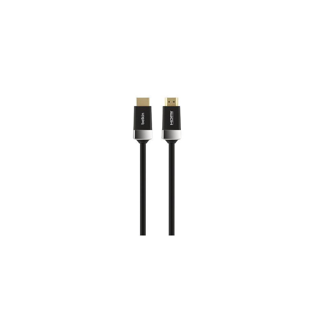 Belkin AV10050BT5M Advanced Series High Speed 4K HDMI Cable with Ethernet (5M) - Black, Ultra HD 4K @ 60Hz + HDR, 18Gbps Bandwidth,2 Years Warranty - Image 1