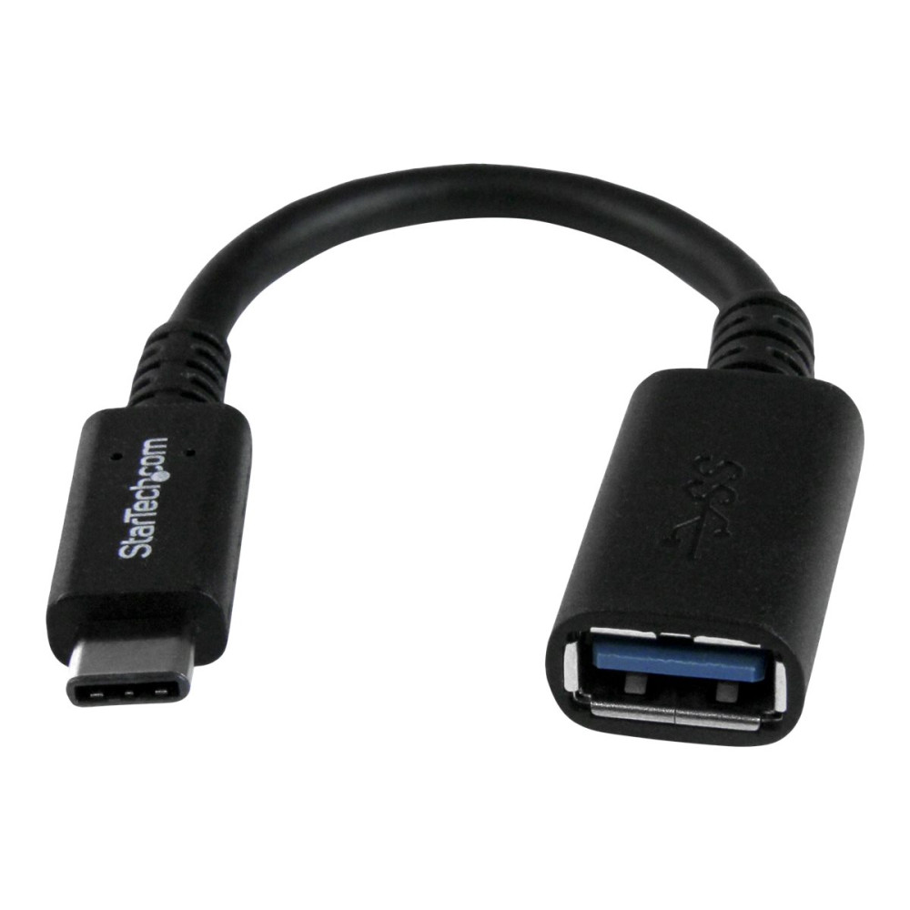 StarTech USB31CAADP 0.15M USB-C (T/BOLT3) TO USB 3.0 ADAPTER CABLE, BLACK, 2YR - Image 3