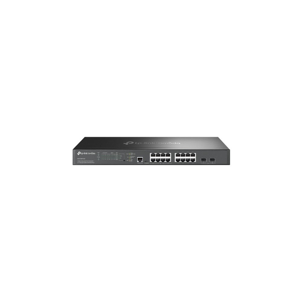 TP-LINK SG3218XP-M2 OMADA 16-PORT MANAGED L2+ RACK SWITCH, 2.5G POE+(8), 10G SFP+(2), 240W, 5YR - Image 1