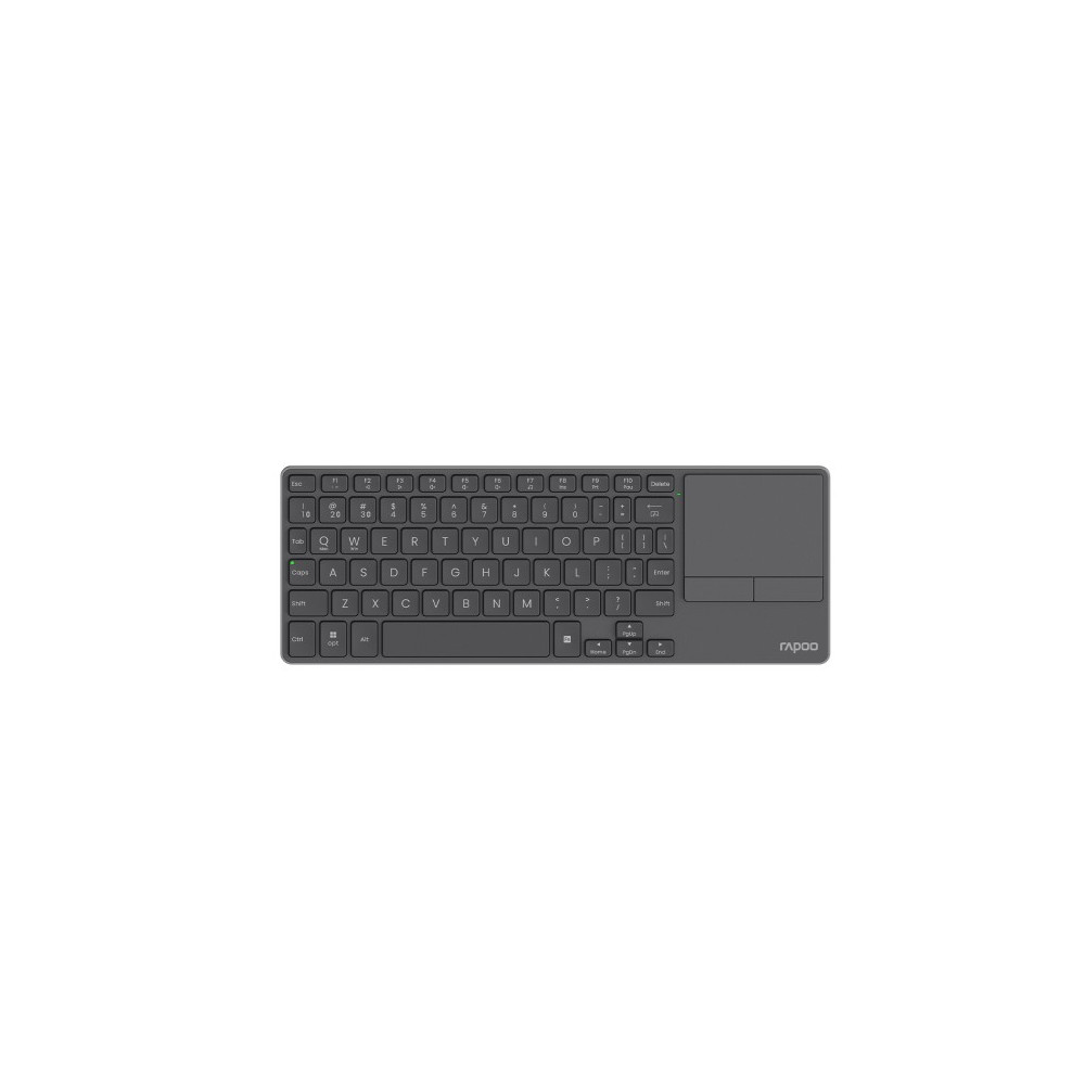 Rapoo E900T Wireless Keyboard w/ Touchpad, Up to 4 Devices Quick Switch, Ultra Slim 3.9mm, Aluminum Back, BT, 2.4Ghz. - Image 1