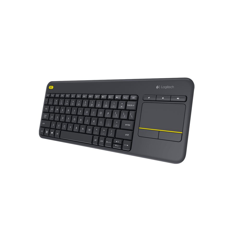 Logitech 920-007165 K400 Plus Wireless Keyboard with Touchpad & Entertainment Media Keys Tiny USB Unifying receiver for HTPC connected TVs replaces KBLT-K830BT - Image 1