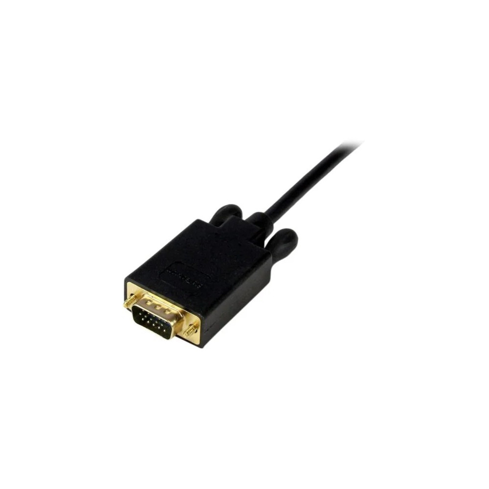 StarTech MDP2VGAMM6B 6ft Mini DisplayPort to VGA Cable, Active Mini DP to VGA Adapter Cable, 1080p, mDP 1.2 to VGA Monitor/Display Converter Cable - 6ft Active Mini DisplayPort to VGA cable; 1080p 60Hz; mDP 1.2 HBR2; DPCP/HDCP 1.4 | EDID/DDC - m - Image 3