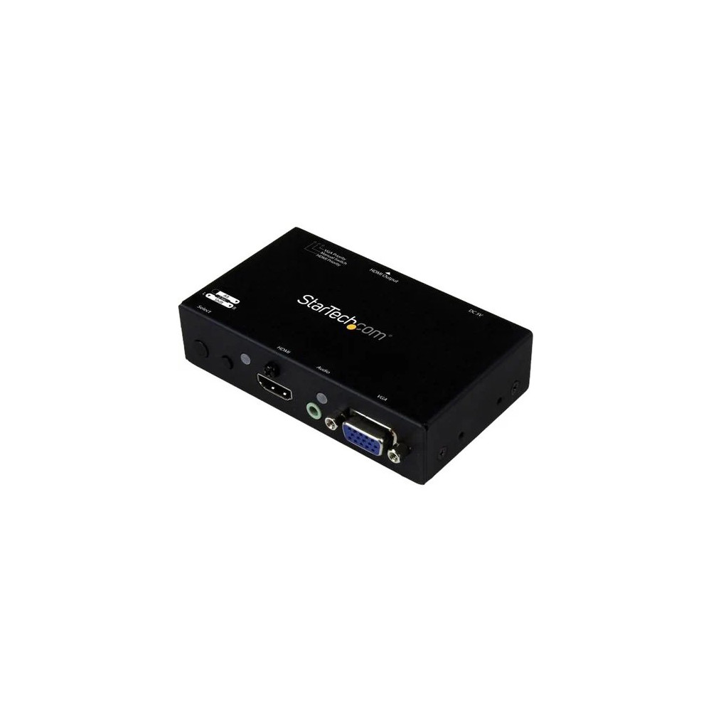StarTech VS221VGA2HD Audio/Video Switchbox - Cable - 1920 x 1200 - WUXGA - 2 Input Device - 1 Display - Projector - 1 x HDMI In - 1 x HDMI Out - 1 x VGA In - Image 1
