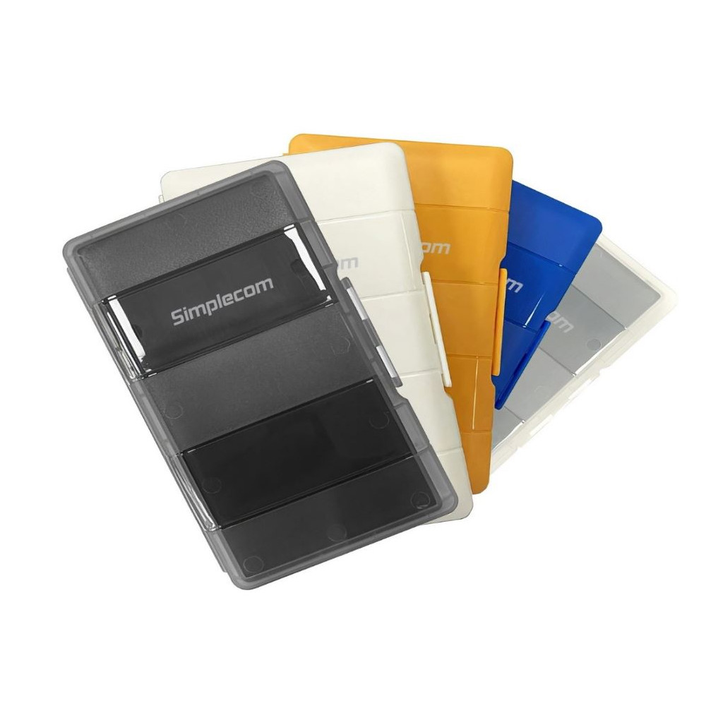 Simplecom MA024 M.2 SSD 4-Slot Protective Storage Case Holder Organizer for 4x M.2 2280 SSD Mixed colour - Image 1