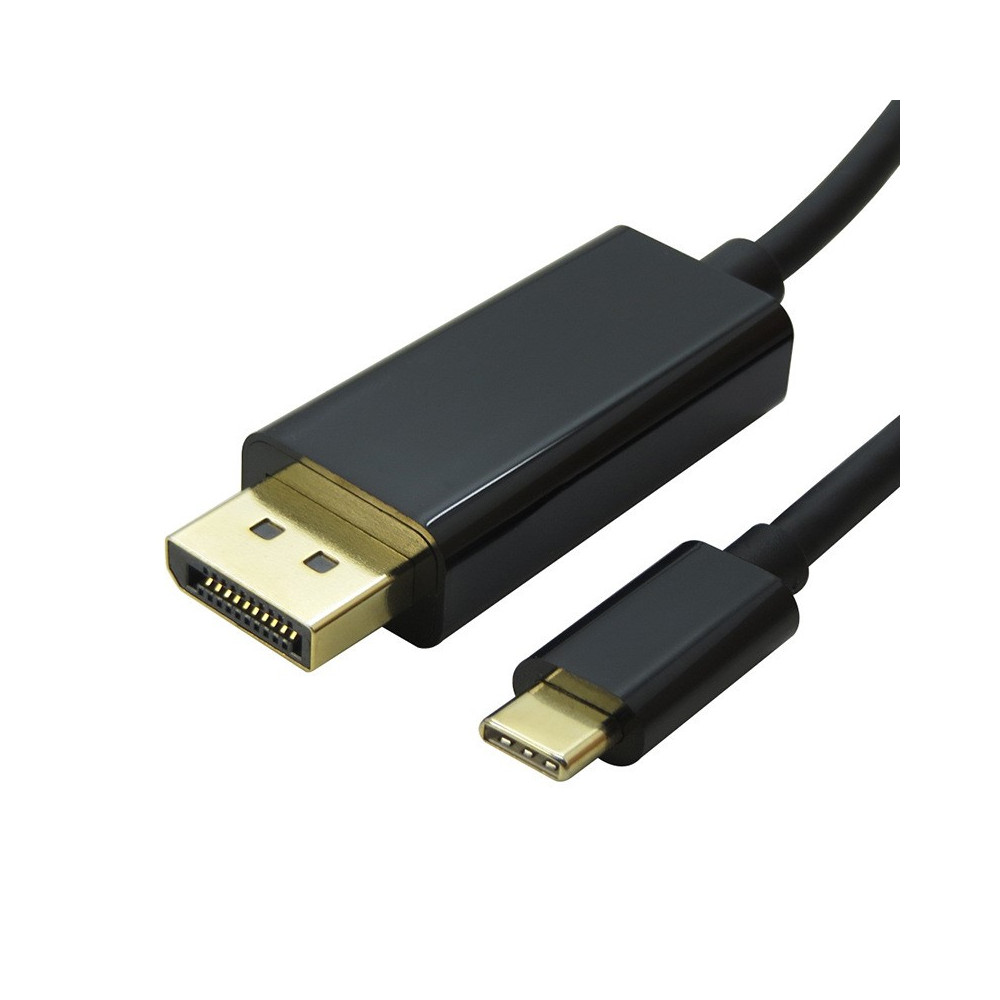 8ware RC-3USBDP-2 2m USB-C to DP DisplayPort Cable Adapter Male to Male iPad Pro Macbook Air Samsung Galaxy S10 MS Surface - Image 1