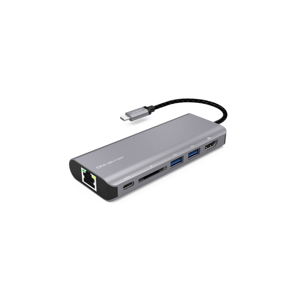 MBEAT MB-UCD-01 Elite USB Type-C Multifunction Dock - USB-C/4k HDMI/LAN/Card Reader/Aluminum Casing/Compatible with MAC/Desktop PC Notebook Laptop Devices - Image 1