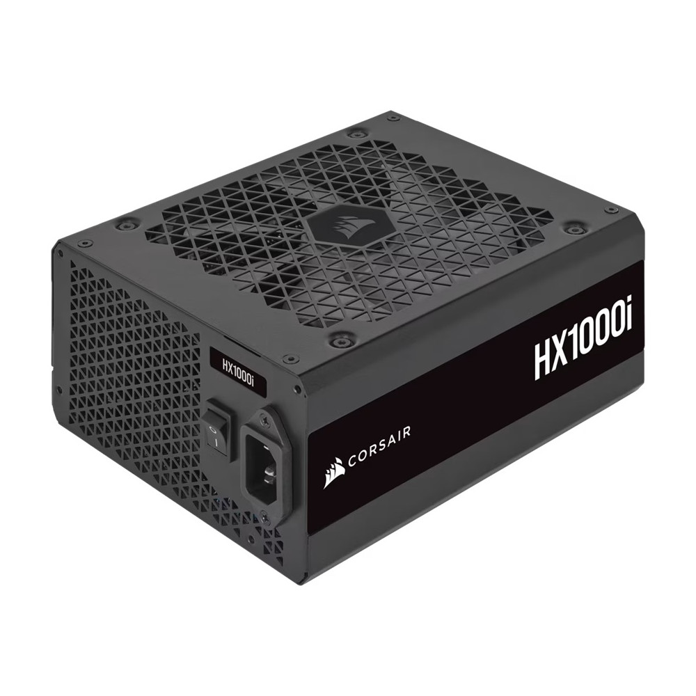 Corsair CP-9020259-AU HX1000i Fully Modular Ultra-Low Noise Platinum ATX 1000W PC Power Supply (AU), 8x SATA, 2x EPS, 8x PATA, 5x PCIe, 140mm Fan Size, ATX12V 3.1 - Image 1