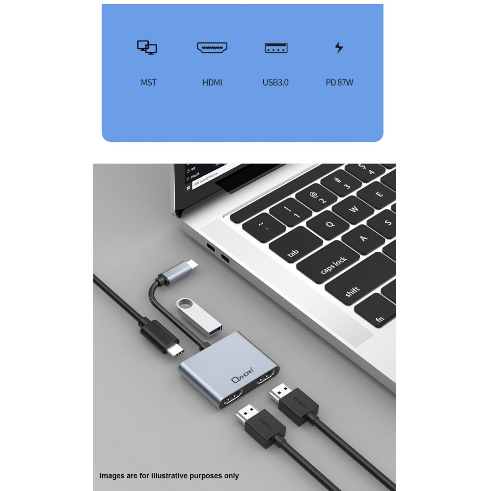oxhorn ACBOXHADU31DHUC USB C Multi Display Adapter - Image 4