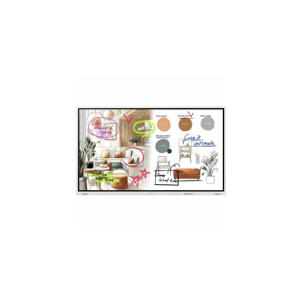 Samsung LH75WMFWLGCXXY (WMFX) FLIP PRO INTERACTIVE DISPLAY, 75" UHD, 450NITS, HDMI(2),LAN/WIFI, 12H/7D,3Y - Image 1