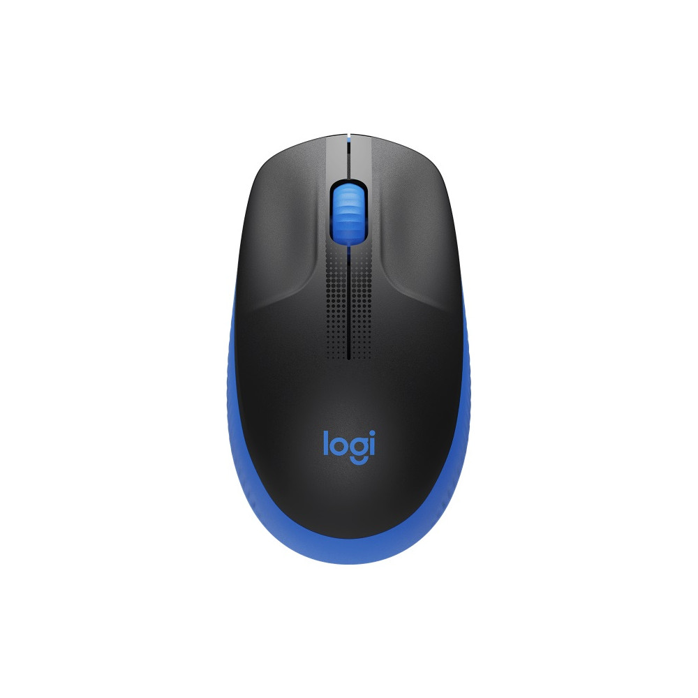Logitech 910-005914 M190 Full-Size Wireless Mouse - BLUE from up to 10 meters away 1000 dpi, ONE AA- 18 months of worry-free usage - Image 1