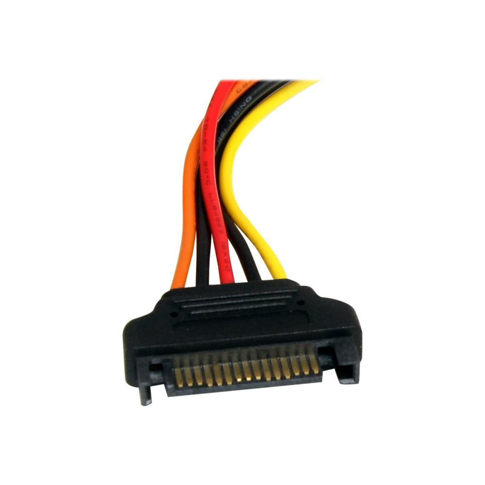 StarTech SATAPOWEXT12 12" 15 PIN SATA POWER EXTENSION CABLE - SATA POWER EXTENDER, LTW - Image 2