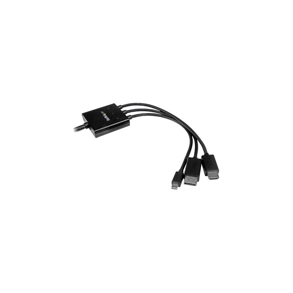 StarTech DPMDPHD2HD 2m 6 ft HDMI, DisplayPort or Mini DisplayPort to HDMI Converter Cable - HDMI, DP or Mini DP to HDMI Adapter - 1 x 20-pin DisplayPort Digital Audio/Video - Male, 1 x 20-pin Mini DisplayPort Digital Audio/Video - Male, 1 x 19-p - Image 4