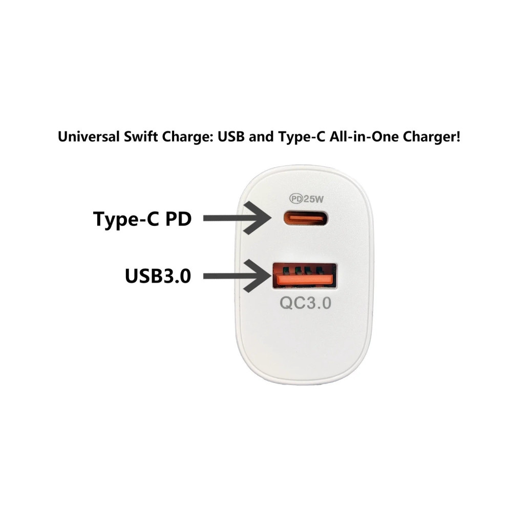 BDI ELEBDITSC25WACA 25W PD Quick Charger AU plug with USB-A and Type-C Ports - Image 4