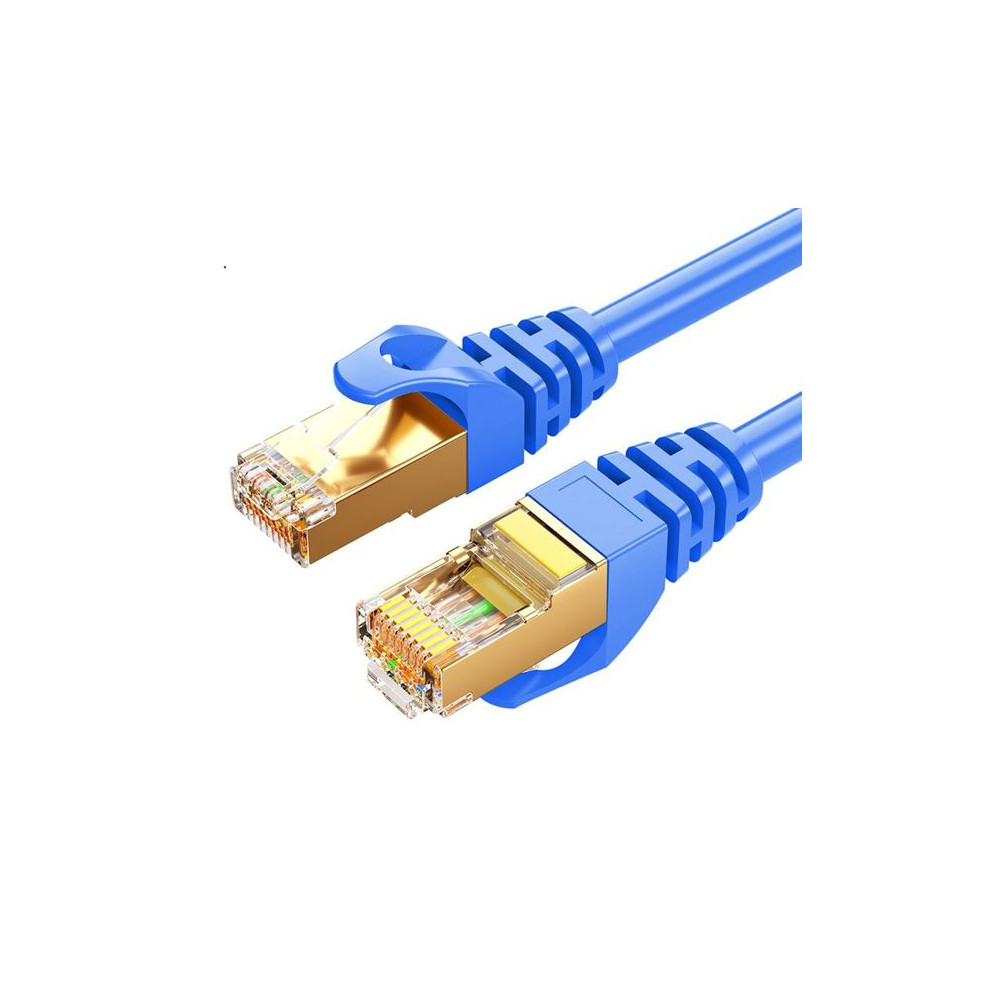 8ware CAT7-R-5BLU CAT7 Cable 5m - Blue Color RJ45 Ethernet Network LAN UTP Patch Cord Snagless - Image 1