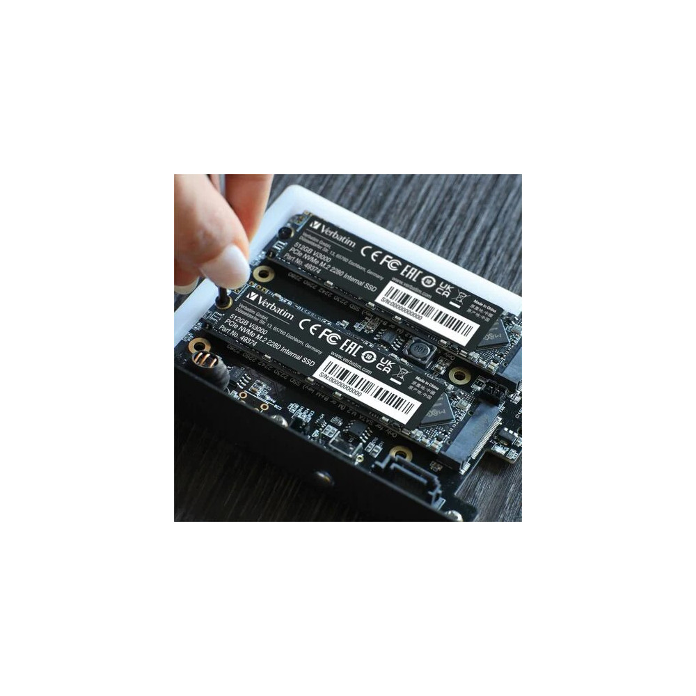Verbatim 49373 Vi3000 256 GB Solid State Drive - M.2 2280 Internal - PCI Express NVMe (PCI Express NVMe 3.0 x4) - Motherboard, Notebook, Desktop PC Device Supported - 3100 MB/s Maximum Read Transfer Rate - Image 3