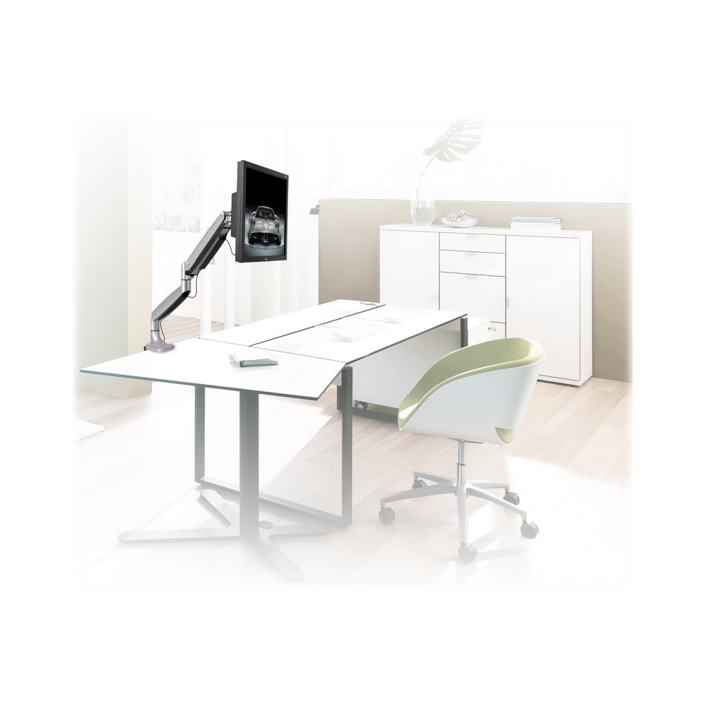 StarTech ARMPIVOTHD MONITOR DESK MOUNT, UP TO 34", HEAVY DUTY, H/ADJ, VESA, SILVER, 5YR - Image 5