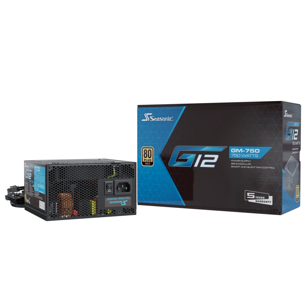 Seasonic PSUSEAG12GM750 750W G12 V1.5 GM-750 Semi-Modular 80 PLUS Gold ATX PSU - Image 6