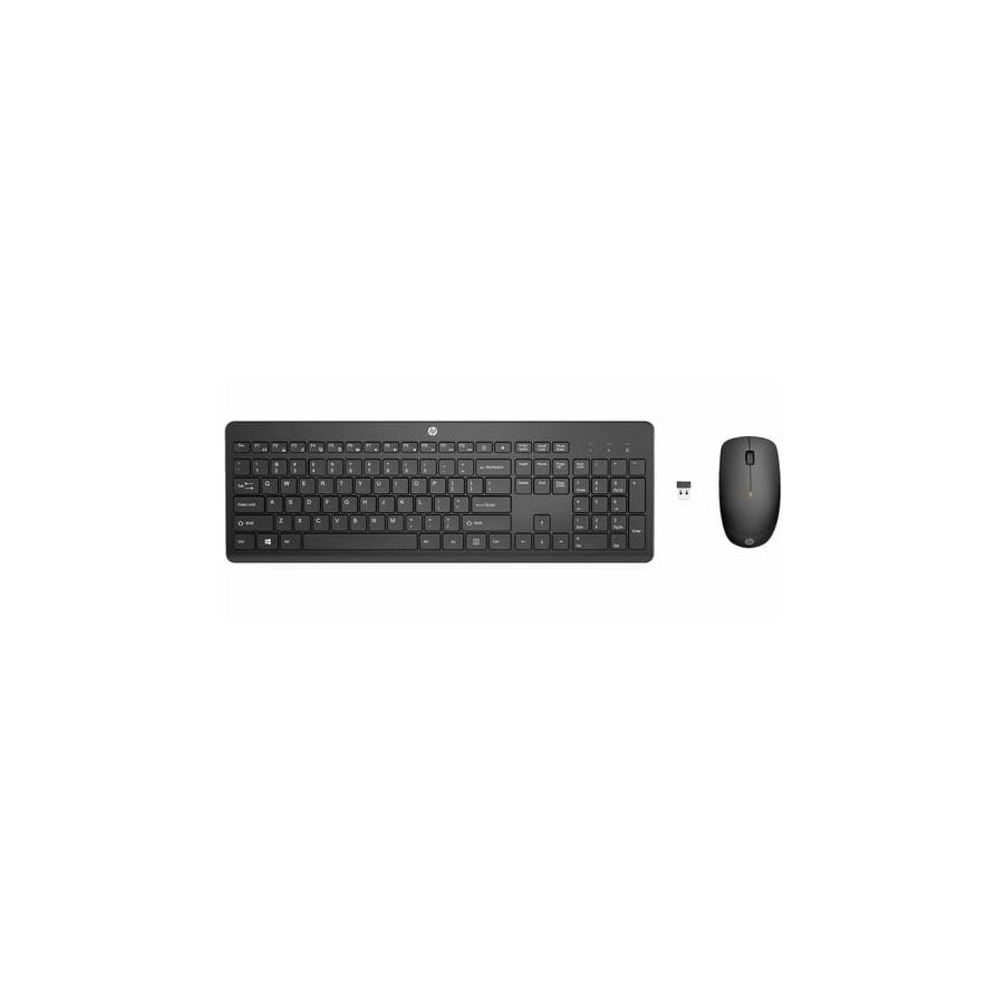 HP 1Y4D0UT 235 USB Wireless Keyboard & Mouse Combo 2.4GHz 12 Function keys Chiclet Comfortable Low Noise 1600DPI Mouse Light Weight Long Battery replaces NA-18H24AA - Image 1