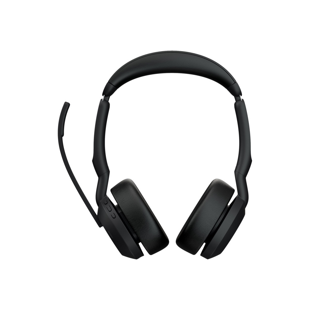 Jabra 25599-989-989 WIRELESS EVOLVE2 55 UC STEREO BLUETOOTH ANC HEADSET W/CHARGING STAND+LINK390A,USB-A - Image 1