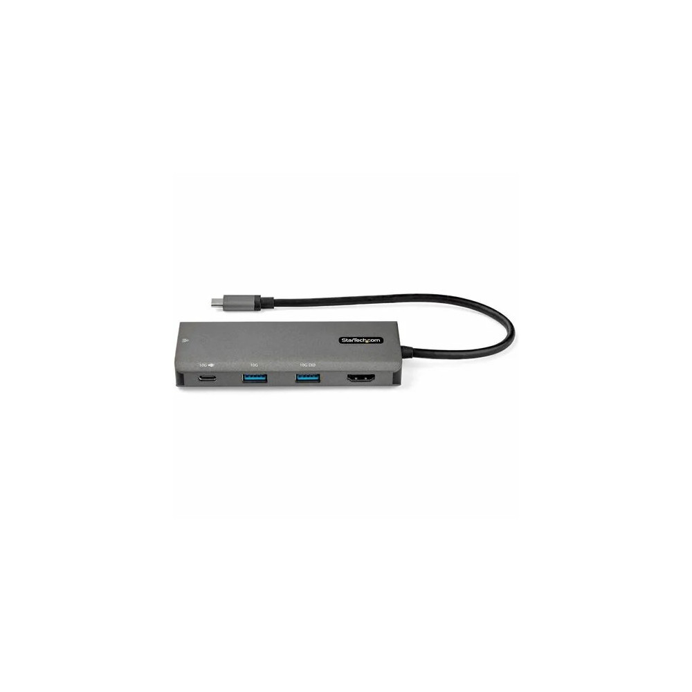 StarTech DKT31CHPDL USB 3.1 (3.1 Gen 2) Type C Docking Station for Notebook, Tablet, Workstation - 100 W Power Supply - Grey - 1 Displays Supported - 4K - 3840 x 2160 - 3 x USB Ports - 1 x USB Type-A Ports - USB Type-A - USB Type-C - Network (RJ - Image 4