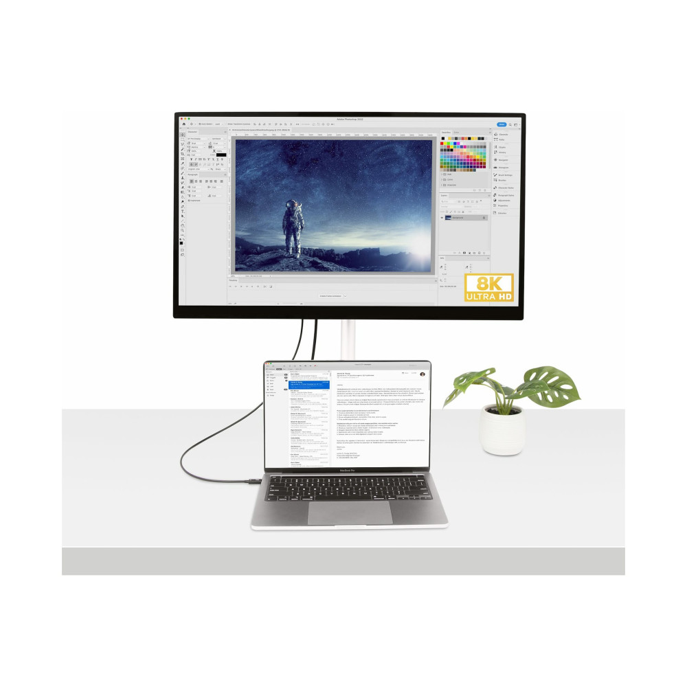 StarTech TBLT4MM50CM 50cm T/BOLT 4 Cable, 40Gbps, 100W PD, Intel Certified 2 YR - Image 2