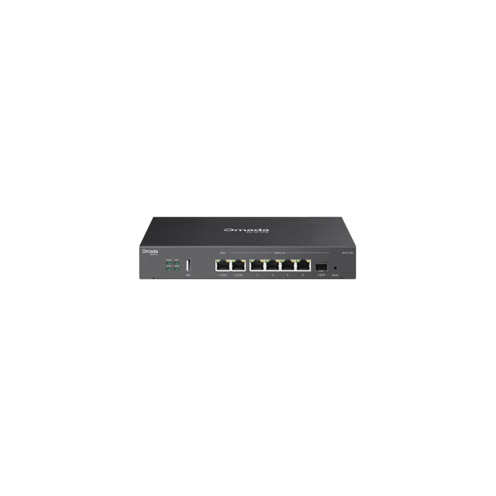 TP-LINK ER707-M2 OMADA MULTI-GIG VPN ROUTER, 2.5G WAN(1), LAN/WAN(1), GbE SFP(1), LAN/WAN(4), 5YR - Image 1
