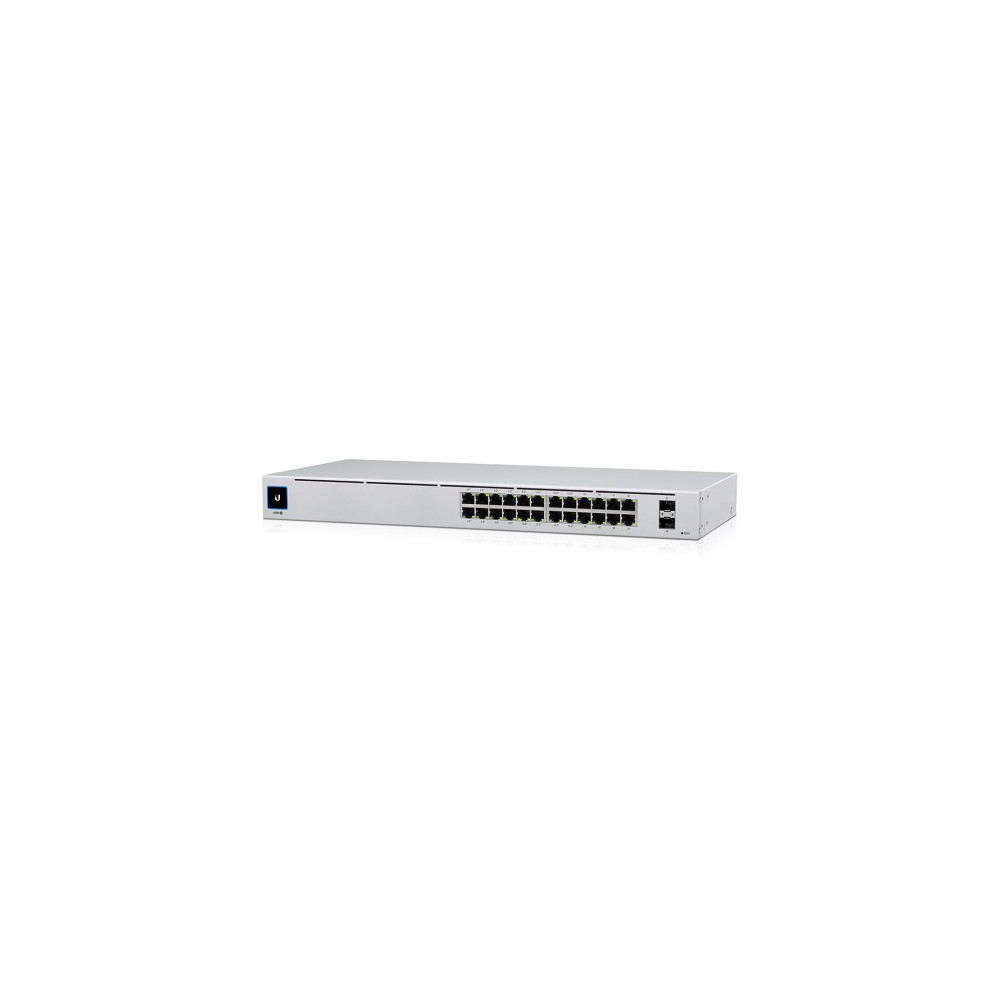 Ubiquiti USW-24-POE UniFi SWITCH 24 POE, 24 (16 PoE+), 2x SFP , 95W, FANLESS, RACK-MOUNT - GEN2, 1YR - Image 1