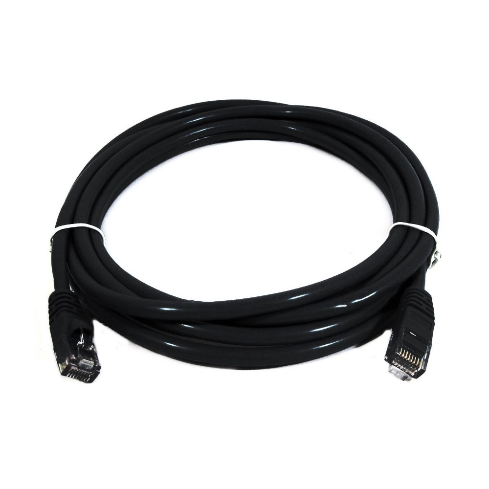 8ware PL6A-5BLK CAT6A Cable 5m - Black Color RJ45 Ethernet Network LAN UTP Patch Cord Snagless - Image 1