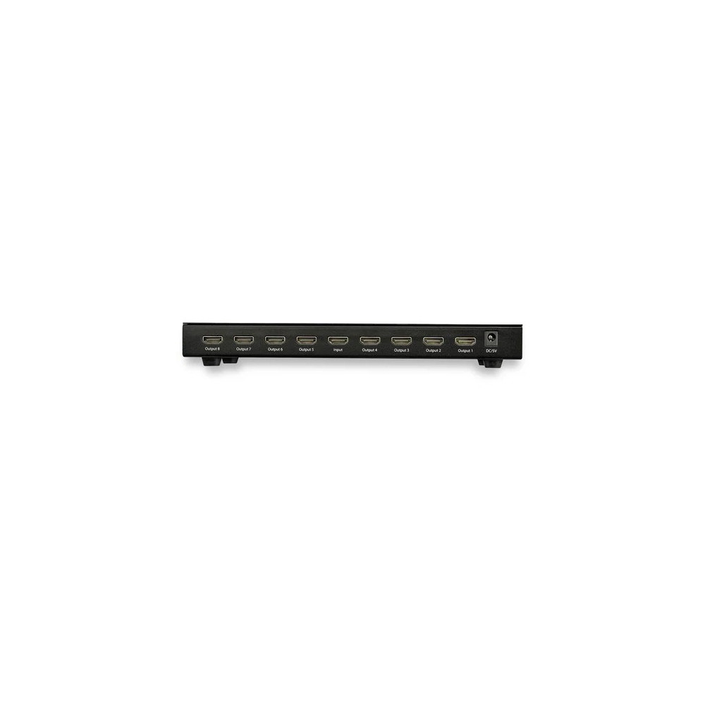 StarTech ST128HD20 8-Port 4K 60Hz HDMI Splitter - HDR Support - HDMI 2.0 Splitter - 7.1 Surround Sound Audio - Displays the same image with sound on 8 screens - Splits an HDMI video signal up 4K 60Hz - 4:4:4 chroma; up to 18Gbps (HDMI 2.0b) - HD - Image 4