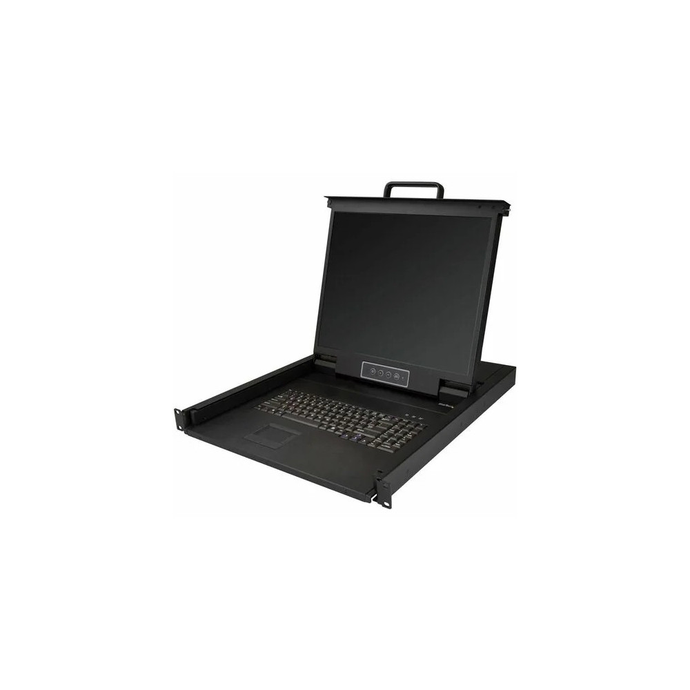 StarTech RKCONS1901 LCD Rack Console - 48.3 cm (19") LCD - SXGA - 1280 x 1024 - 1 x VGA - Keyboard - TouchPad - 1U High - PC - Image 2