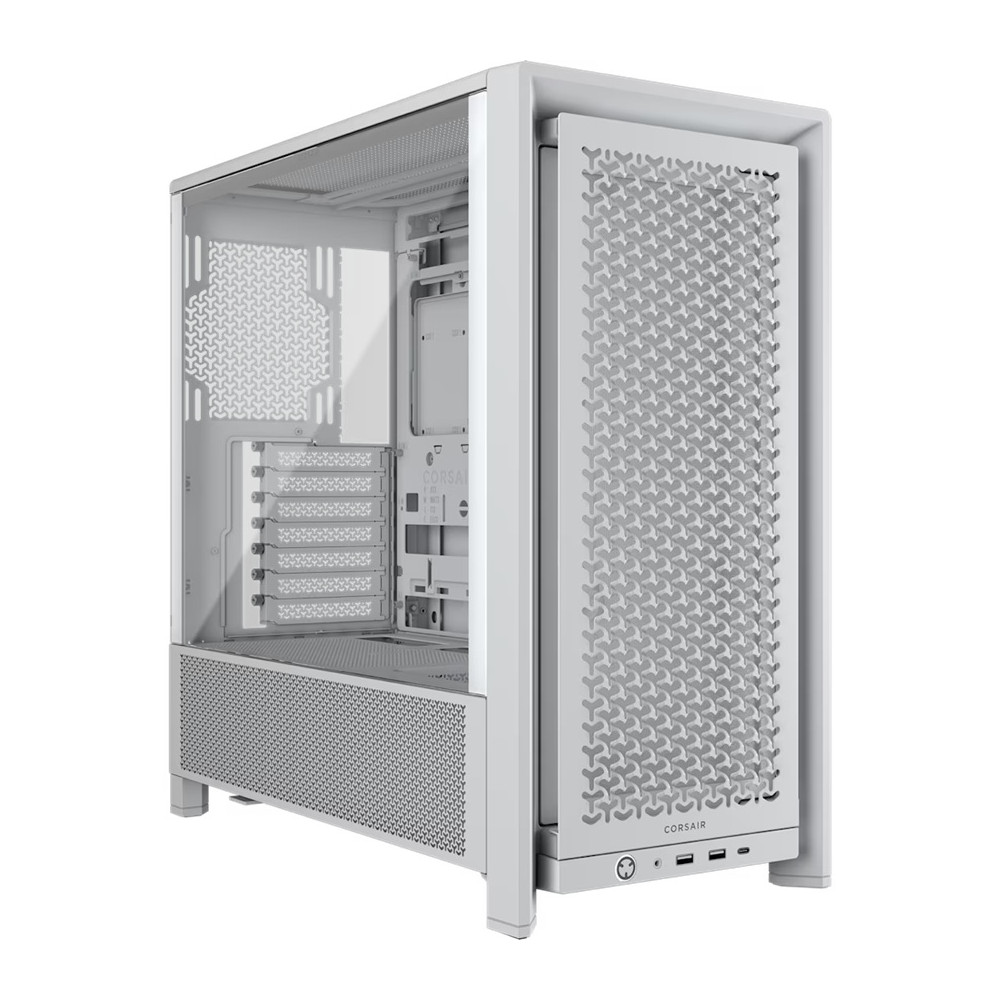Corsair CC-9011291-WW FRAME 4000D Modular Mid-Tower PC Case - White, ATX, 430mm GPU, 170mm CPU cooler, 360mm rad, 1x HD Audio, 1x USB-C 3.2 Gen 2 - Image 1