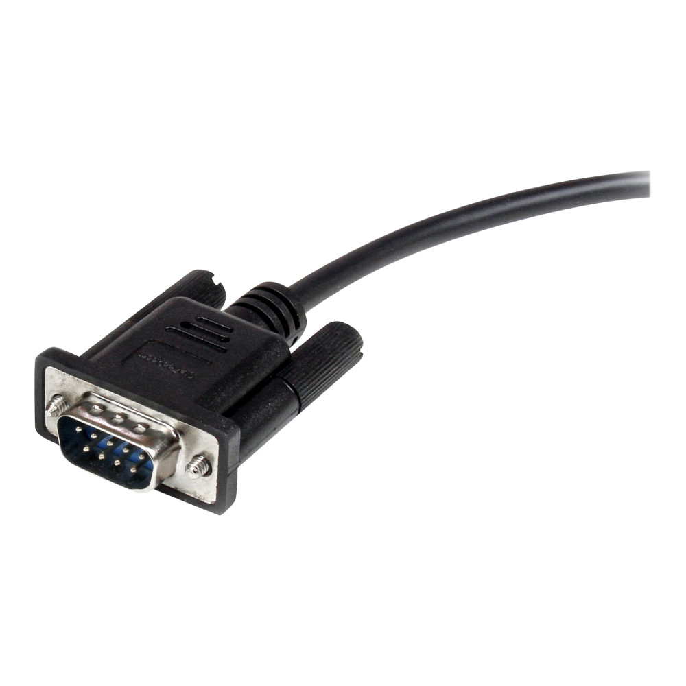 StarTech MXT1003MBK 3M BLACK STRAIGHT THROUGH SERIAL CABLE - DB9 M/F - Image 3