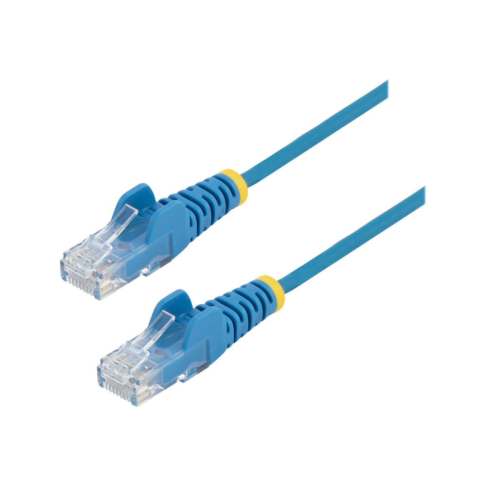 StarTech N6PAT50CMBLS 0.5M CAT6 CABLE, RJ45 PATCH CORD, SNAGLESS, SLIM, LSZH, BLUE, LTW - Image 4