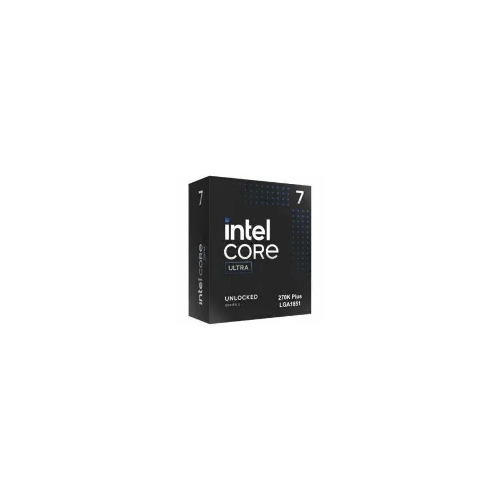 Intel BX80768270K Core Ultra 7 Series 2 (2nd Gen) 270K PLUS Tetracosa-core (24 Core) 3.70 GHz Processor - 36 MB L3 Cache - 40 MB L2 Cache - 64-bit Processing - 5.50 GHz Overclocking Speed - Socket LGA-1851 - vPro Technology - Yes Graphics - 24 T - Image 1