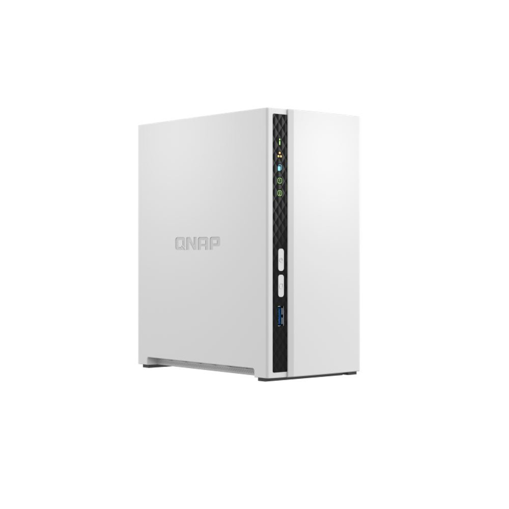 QNAP TS-233 , 2-bay NAS, ARM 2.0 Quad-core 2.0GHz processor, 2GB DDR4 RAM, 3.5" SATA HDDs, 1xUSB3.2, 2xUSB2.0, 1x GbE LAN, 2y RTB - Image 1