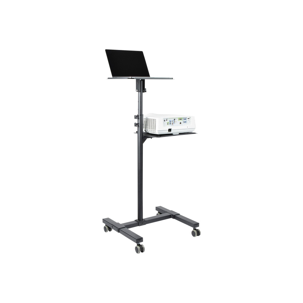 StarTech ADJPROJCART MOBILE PROJECTOR AND LAPTOP STAND/CART W/LOCKABLE WHEELS, 5 YR - Image 4
